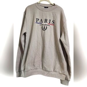 PARIS Tour D'or France Official sweatshirt. Tan/taupe. Size XXL